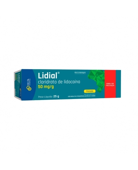LIDIAL POMADA 5% 50MG 25G DELTA