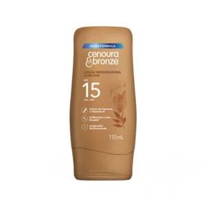 LOÇÃO BRONZEADORA C/ COR FPS15 110ML CENOURA E BRONZE COTY