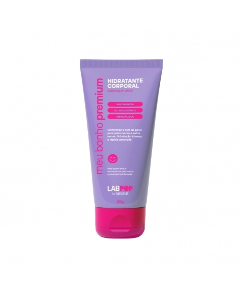 LOCAO HIDRATANTE BUBBLEGUM WITCH MEU BANHO PREMIUM LABPOP 190ML LABOTRAT
