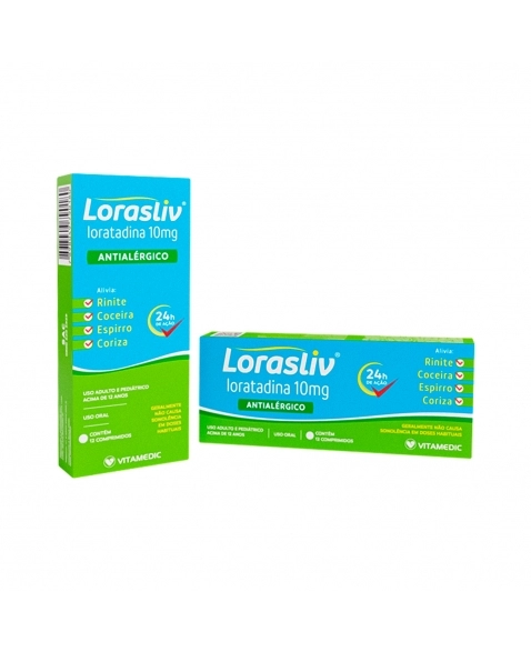 LORASLIV 10MG 12COM VITAMEDIC