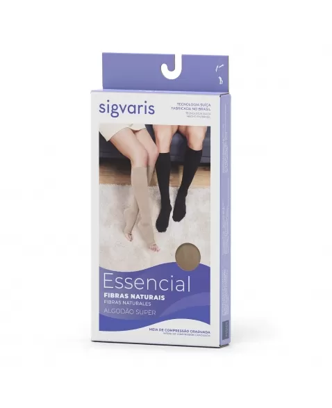 MEIA 3/4 20/30 ALGODÃO SEM PONTEIRA G2 282 BEGE SIGVARIS