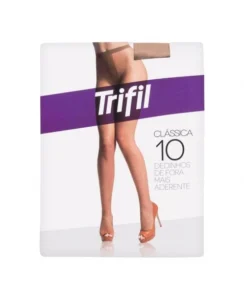 MEIA CALÇA CLÁSSICA 6356 FIO10 SEM PONTEIRA NATURAL CLARO EG TRIFIL