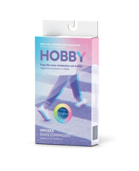 MEIA SIG.3/4 15/20 HOBBY C/P M 191 AZUL