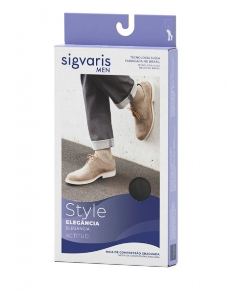 MEIA SIG.MASC.3/4 15/20 ACTITUD M 190 MARROM