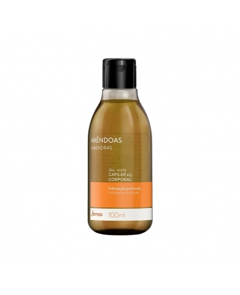 ÓLEO CAPILAR E CORPORAL AMÊNDOAS 100ML FARMAX