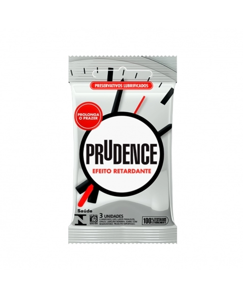 PRESERVATIVO LUBRIFICADO EFEITO RETARDANTE C/3 PRUDENCE