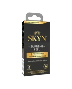 PRESERVATIVO LUBRIFICADO SKYN SUPREME FEEL C/4 BLOWTEX
