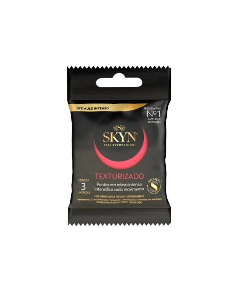 PRESERVATIVO LUBRIFICADO SKYN TEXTURIZADO C/3 BLOWTEX
