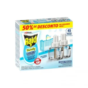 REFIL LIQUÍDO RAID ELETRICO FAMILY 32,09ML C/2 PROMOCIONAL SC JOHNSON