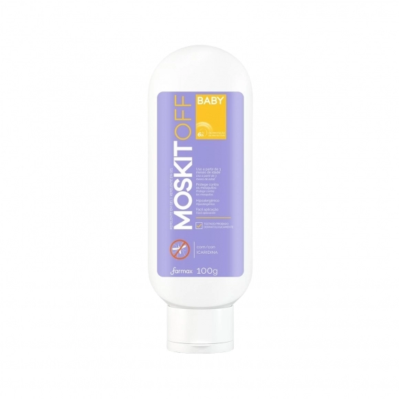 REPELENTE EM GEL INSETOS BABY COM ICARIDINA 100ML MOSKITOFF