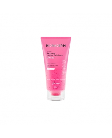 SABONETE LÍQUIDO ESFOLIANTE PITAYA HIDRADERM 180ML FARMAX