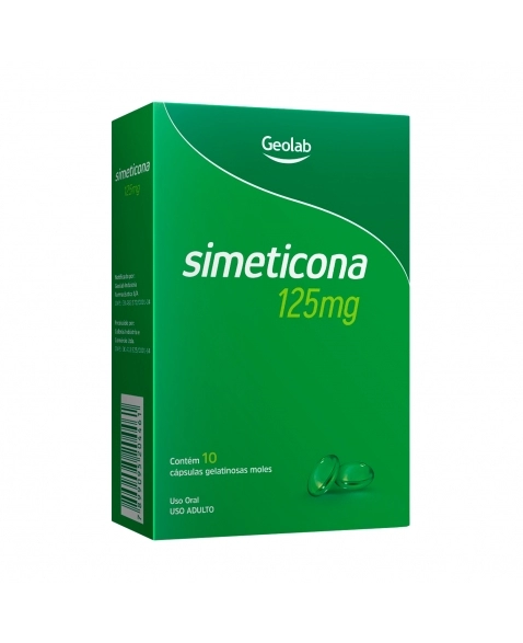 SIMETICONA 125MG 10CAPS GELATINOSAS GEOLAB