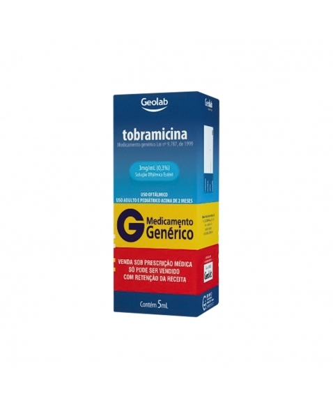 TOBRAMICINA SOLUÇÃO OFTÁLMICA 3MG/ML 5ML GEOLAB