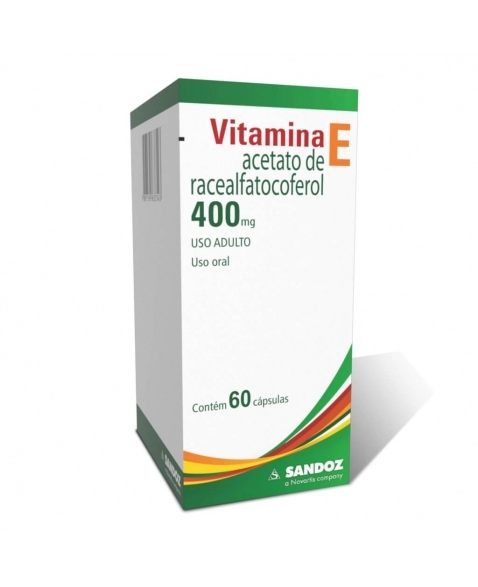 VITAMINA E 400MG 60CAPS SANDOZ