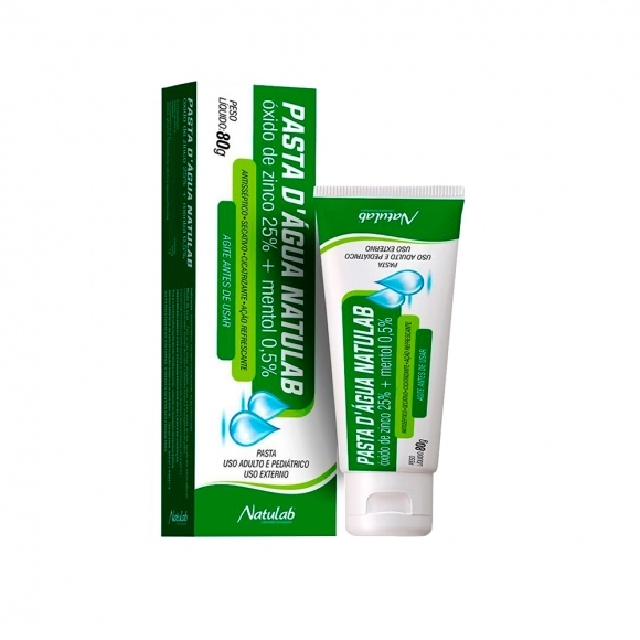 PASTA D’ÁGUA COM MENTOL 80G NATULAB