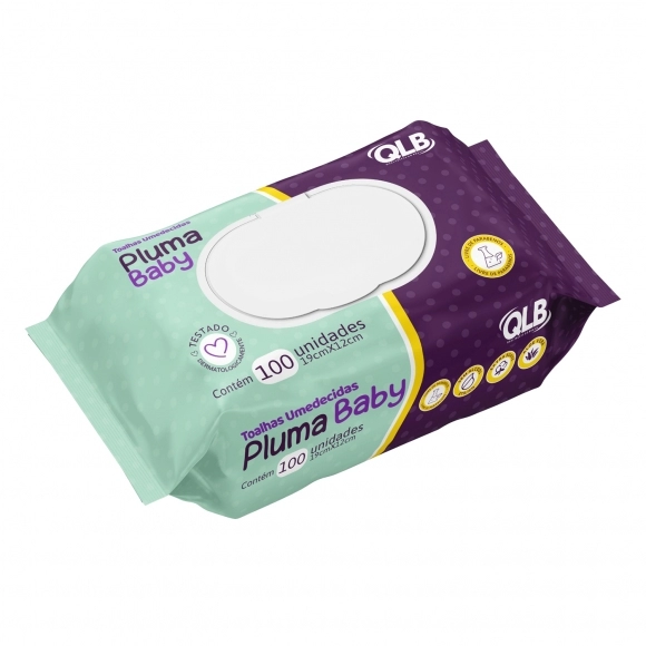 TOALHA UMEDECIDA C/100 PLUMA BABY QLB