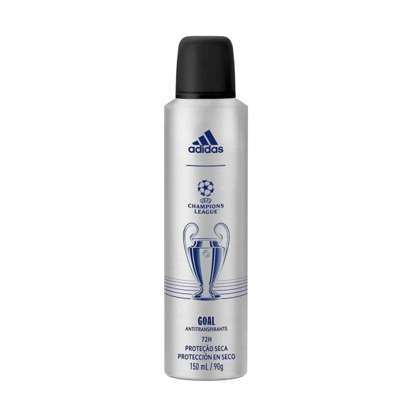 DESODORANTE AEROSSOL MASCULINO ADIDAS CHAMPIONS LEAGUE UEFA GOAL 72H 150ML COTY