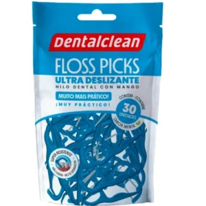FIO DENTAL FLOSSER COM HASTE C/30 UN DENTALCLEAN