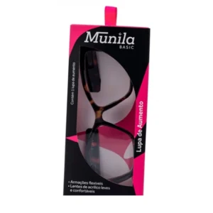 LUPA PARA LEITURA BASIC FEMININA ANIMAL PRINT +1.50 MUNILA