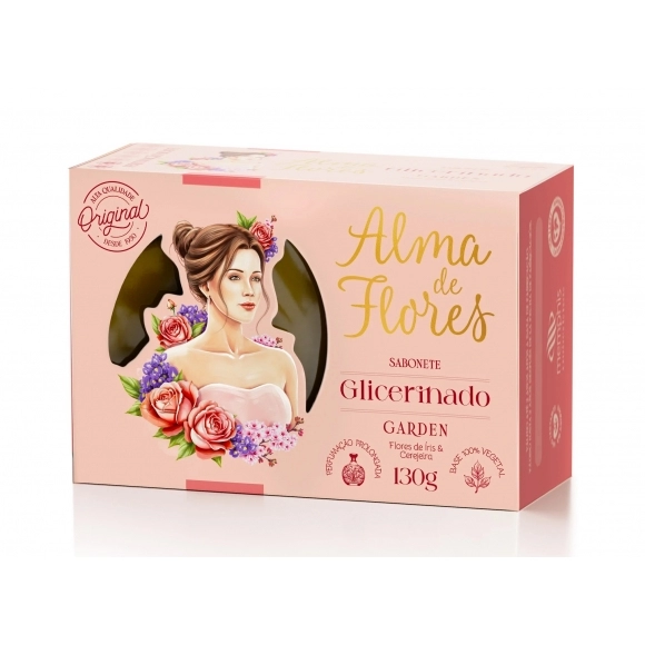 SAB.BAR.ALMA DE FLORES GLICERINA GARDEN 130G MEMPHIS