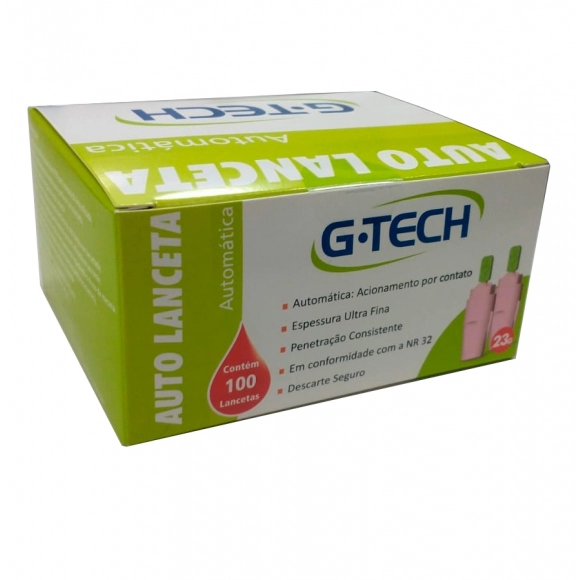 AUTO LANCETA 23G C/100 GTECH