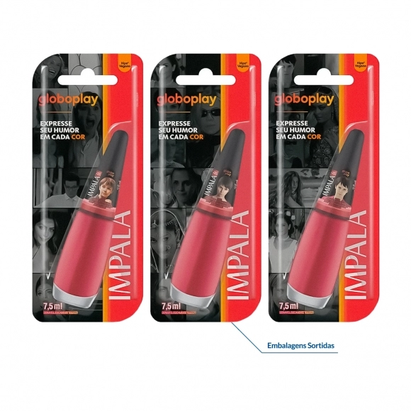 ESMALTE IMPALA ACETINADO GLOBOPLAY ME CHAME DE SENHORA MUNDIAL