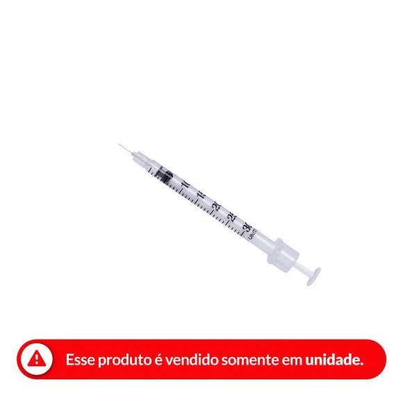 SERINGA INSULINA DESCARTÁVEL UNIQMED 0.3ML 5192 6MM