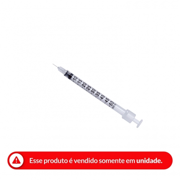 SERINGA INSULINA DESCARTÁVEL UNIQMED 0.5ML 5192 6MM