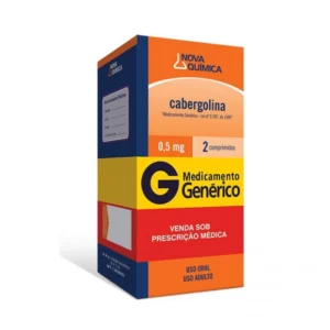 CABERGOLINA 0,5MG 2COM NOVA QUÍMICA
