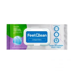 LENÇOS UMEDECIDOS FEELCLEAN LINHA HOME LIMPA VIDROS 30UN CREMER