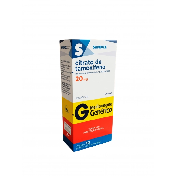 TAMOXIFENO 20MG 30COM SANDOZ