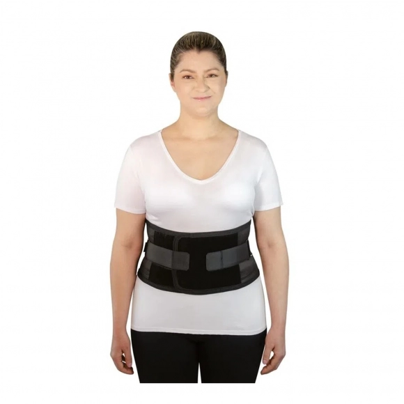 CINTA LOMBAR COM HASTES AJUSTE DUPLO PRETO G MERCUR