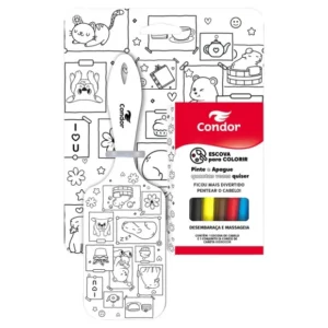 ESCOVA DE CABELOS ALMOFADADA CONDOR RAQUETE PARA COLORIR