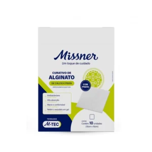 CURATIVO ALGINATO DE CÁLCIO E PRATA 10X10CM MISSNER