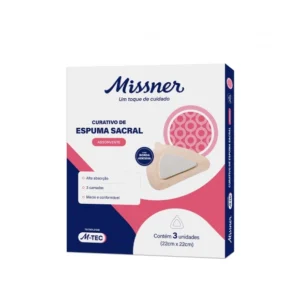 CURATIVO DE ESPUMA SACRAL ABSORVENTE 22X22CM MISSNER