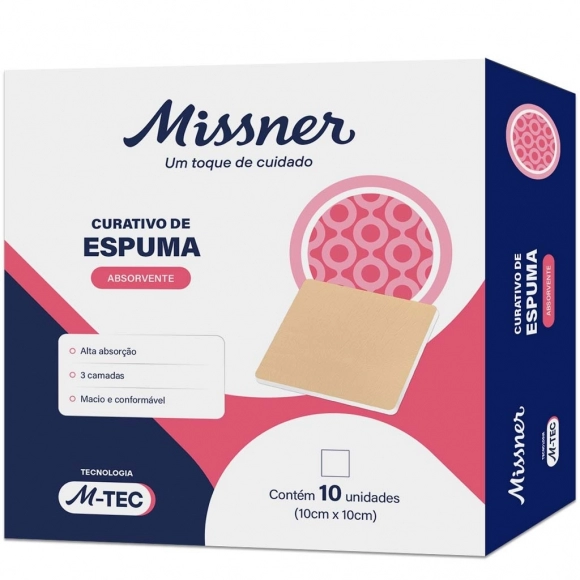 CURATIVO M-TEC ESPUMA SILICONE 10X10 MISSNER
