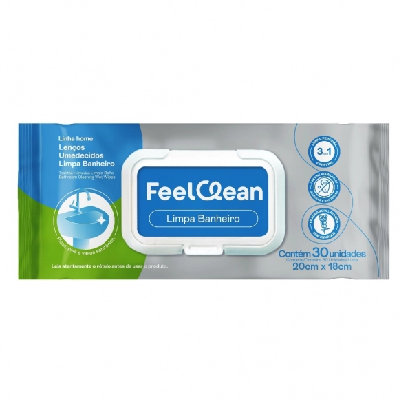 LENÇOS UMED.FEELCLEAN HOME BANHEIRO 30UN CREMER