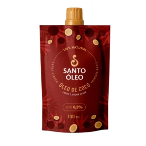 ÓLEO DE COCO EXTRAVIRGEM PELÍCULA 100ML SANTO ÓLEO