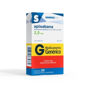 APIXABANA 2,5MG 20COMP SANDOZ
