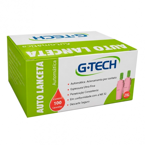 AUTO LANCETA 23G C/100 GTECH