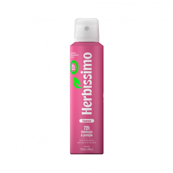 DESODORANTE AEROSSOL ZERO ALUMÍNIO HERBÍSSIMO ESSENCE 150ML DANA