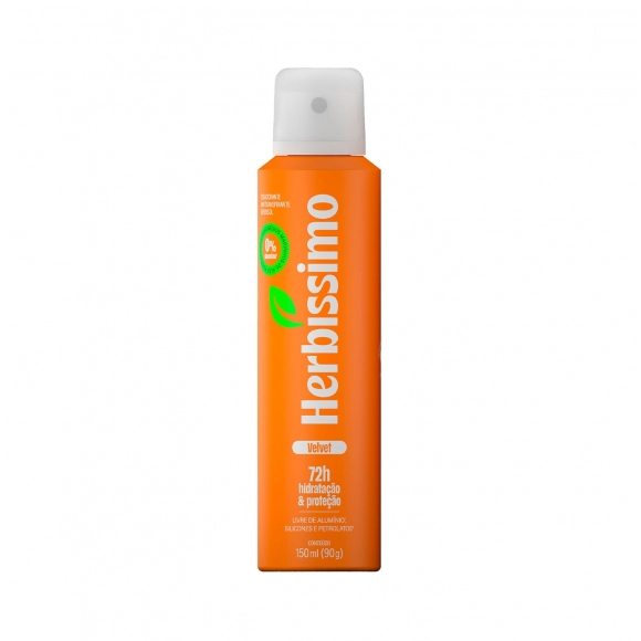 DESODORANTE AEROSSOL ZERO ALUMÍNIO HERBÍSSIMO VELVET 150ML DANA