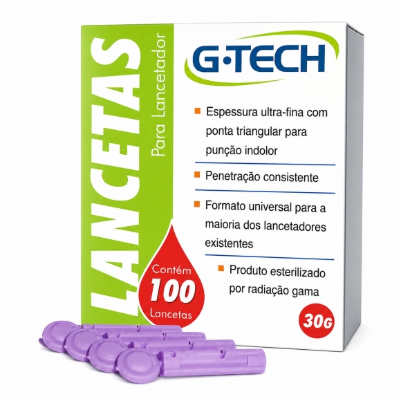 LANCETAS C/100 30G G-TECH
