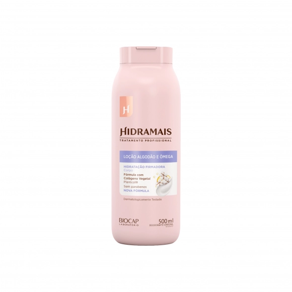 LOÇÃO HIDRATANTE 500ML ALGODÃO E ÔMEGA HIDRAMAIS