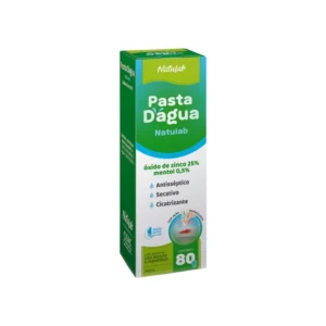 PASTA D’ÁGUA COM MENTOL 80G NATULAB