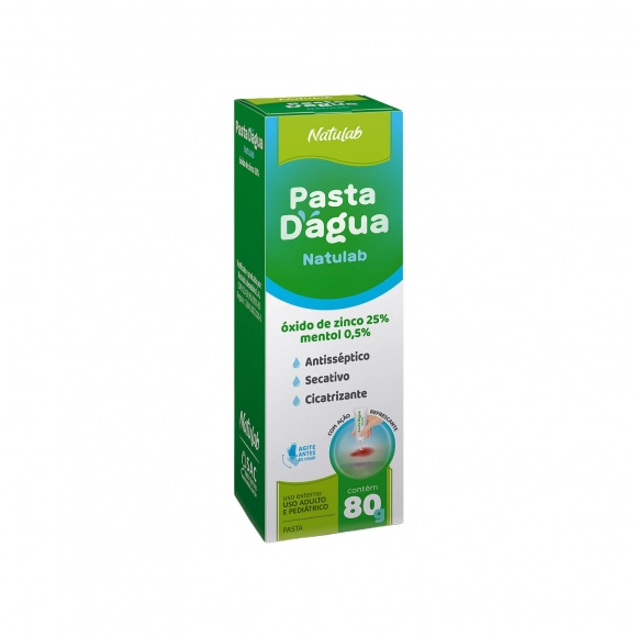 PASTA D’ÁGUA COM MENTOL 80G NATULAB