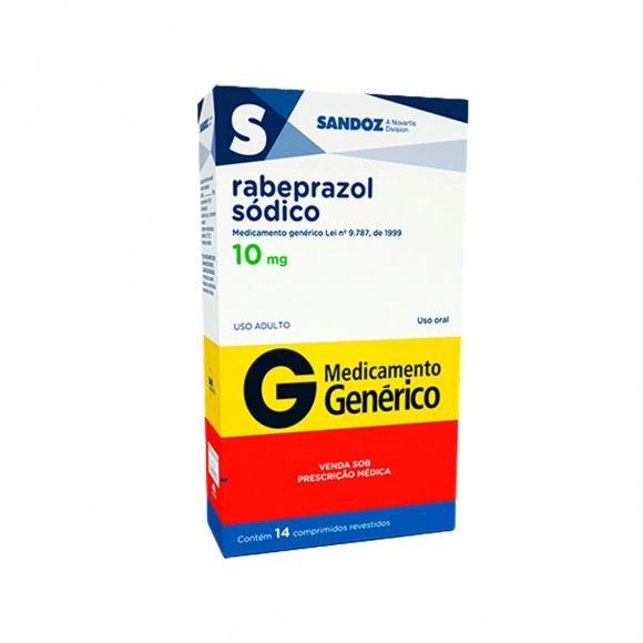 RABEPRAZOL SÓDICO 10MG 14COM SANDOZ