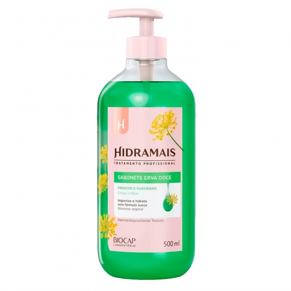 SABONETE LÍQUIDO ERVA DOCE 500ML HIDRAMAIS