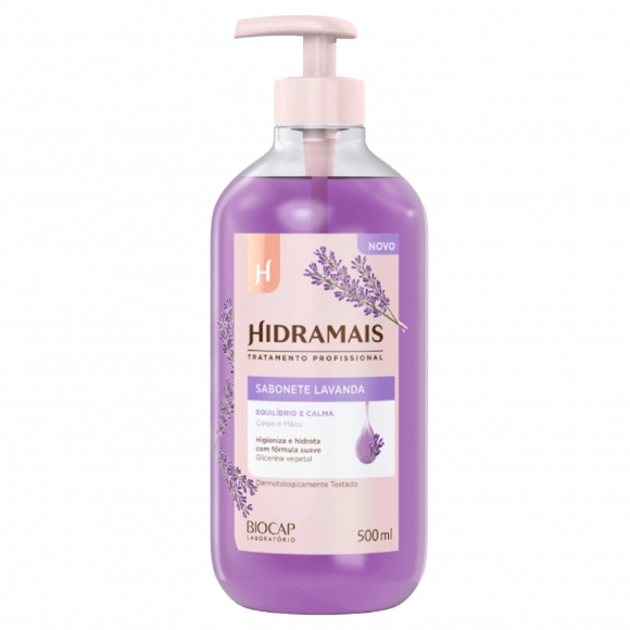 SABONETE LIQUIDO LAVANDA 500ML HIDRAMAIS