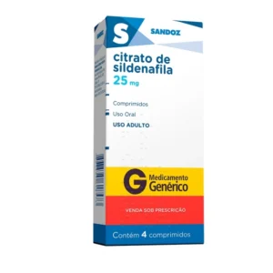 SILDENAFILA 25MG 4COM SANDOZ